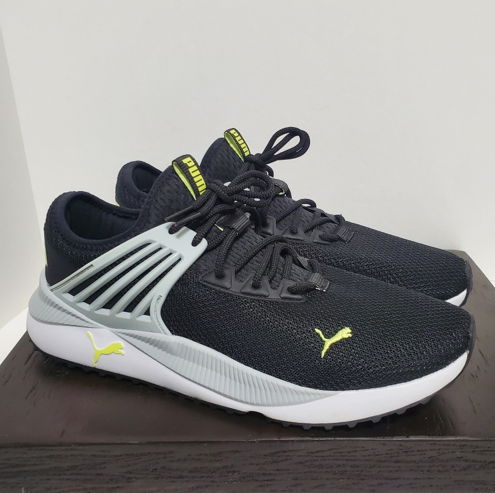 Puma Men's Size 11.5 Pacer Future Black/Grey/White Sneakers